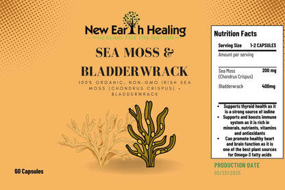 Sea Moss & Bladderwrack Capsules (60ct)